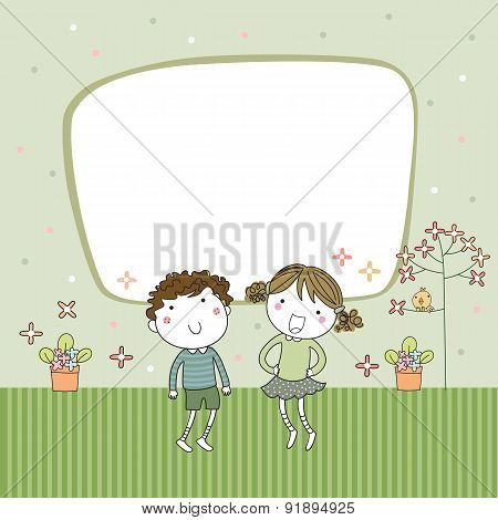 Cute Cartoon Kids Frame