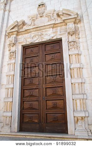 Basilica Church of St. Sepolcro. Barletta. Puglia. Italy.
