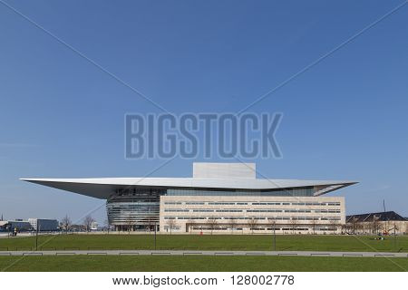 Copenhagen, Denmark - May 02, 2016: The Opera House designed by Henning Larsen architects.