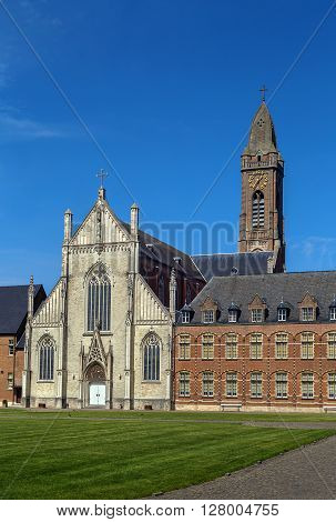 Church of Our Lady of the Abbey of Tongerlo is built in 1851 - 1858 in a neo-gothic style Belgium