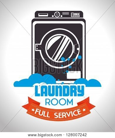 laundry full service design, vector illustration eps10 graphic