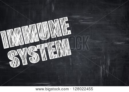 Chalkboard writing: immune sytem