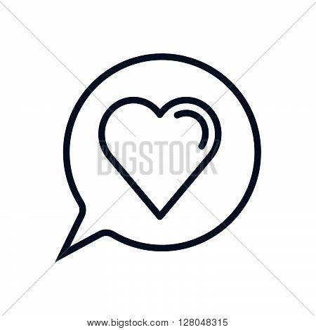 Valentines Day Speech Bubble Icon