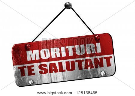 morituri te salutant, we who are about to die, 3D rendering, gru