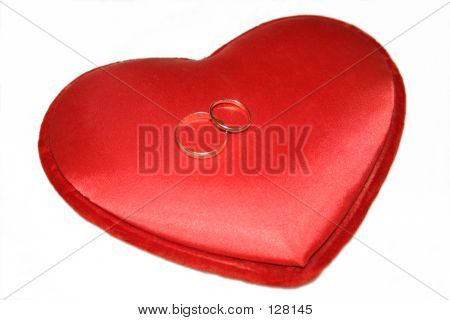 Wedding Bands rotes Herz