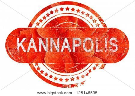 kannapolis, vintage old stamp with rough lines and edges
