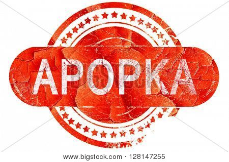 apopka, vintage old stamp with rough lines and edges