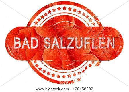 Bad salzuflen, vintage old stamp with rough lines and edges