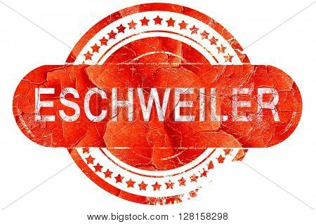 Eschweiler, vintage old stamp with rough lines and edges