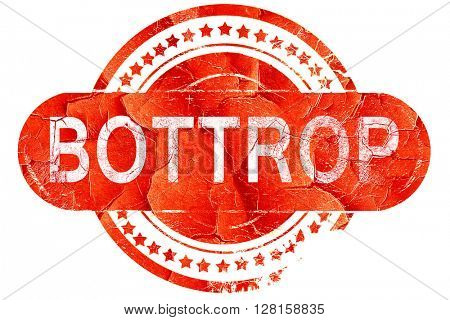 Bottrop, vintage old stamp with rough lines and edges