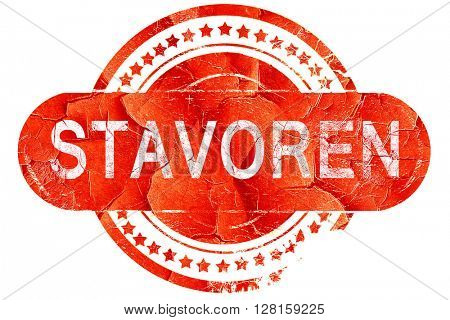 Stavoren, vintage old stamp with rough lines and edges