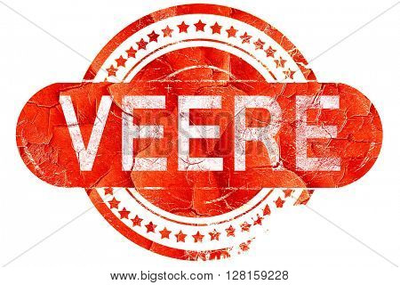 Veere, vintage old stamp with rough lines and edges