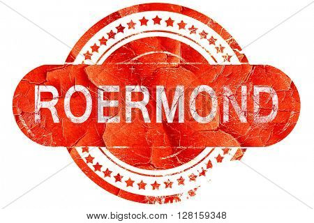 Roermond, vintage old stamp with rough lines and edges