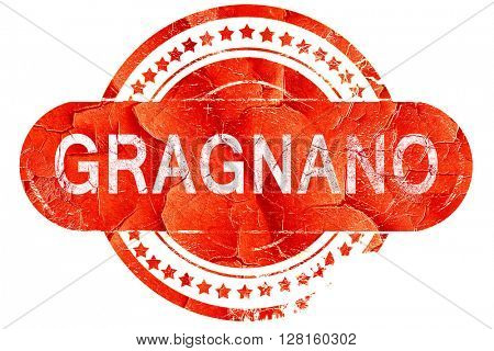 Gragnano, vintage old stamp with rough lines and edges