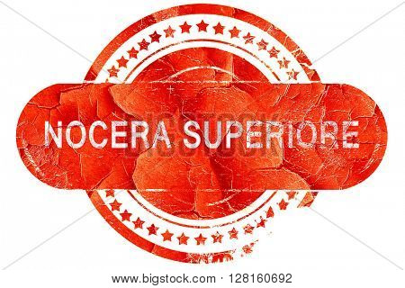 Nocera superiore, vintage old stamp with rough lines and edges
