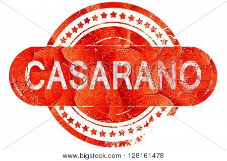 casarano, vintage old stamp with rough lines and edges