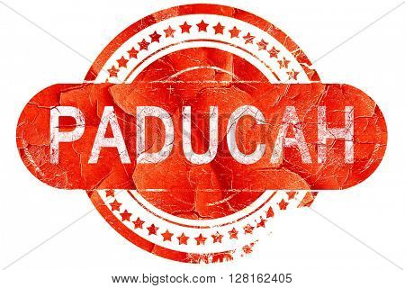 paducah, vintage old stamp with rough lines and edges
