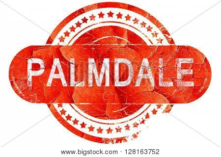 palmdale, vintage old stamp with rough lines and edges