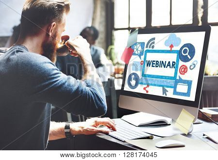 Webinar Web Webcast Technology Collaborative Concept
