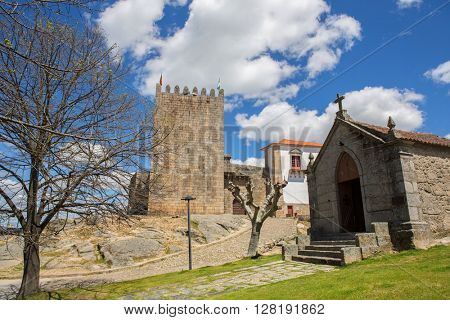 Belmonte castle and chaple. Historic village of Portugal, near Covilha