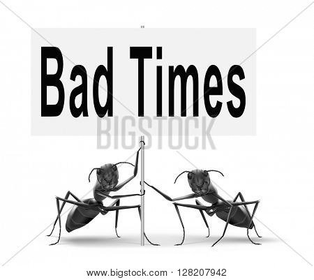 Bad times no luck because of misfortune crisis unlucky day ahead problems in near future warning for big troubles