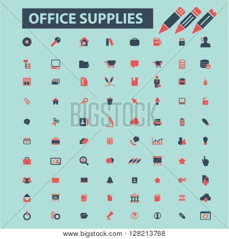 office supplies icons
