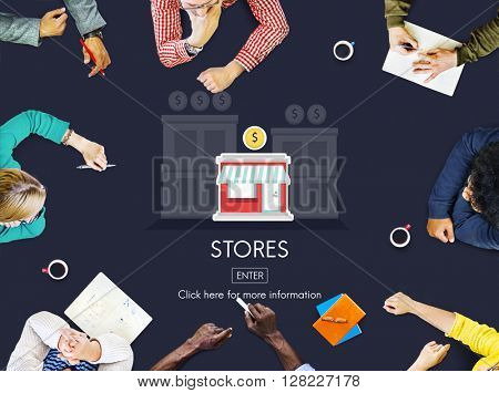 Stores Shops Business Opportunity Investment Concept