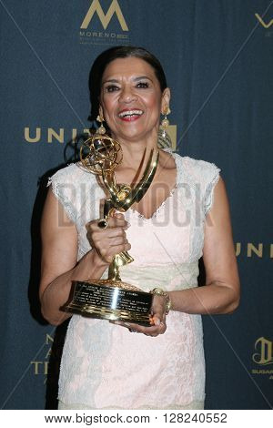 LOS ANGELES - MAY 1:  Sonia Manzano at the 43rd Daytime Emmy Awards at the Westin Bonaventure Hotel  on May 1, 2016 in Los Angeles, CA