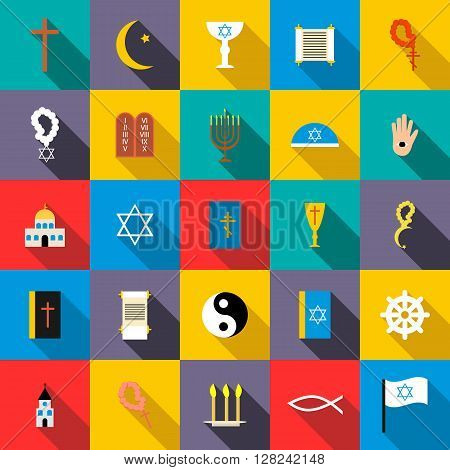 Religion icons set use for any design
