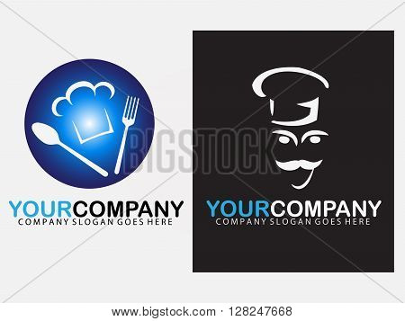 Chef cuisine logo , cusine representing design