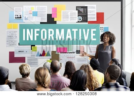 Informative Communications Connection Data Concept