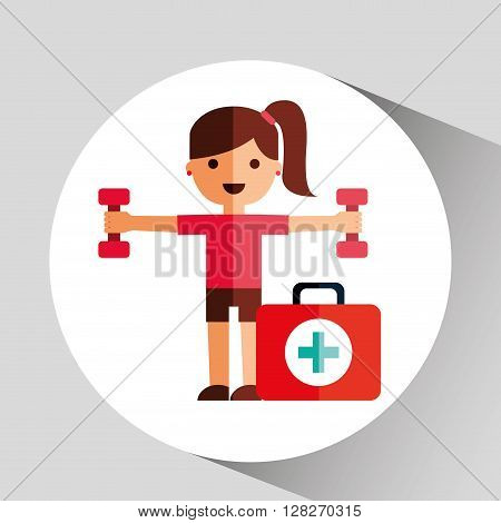 fitness lifestyle  design, vector illustration eps10 graphic