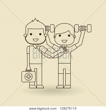 fitness lifestyle  design, vector illustration eps10 graphic