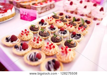 Delicious Sweets On Candy Buffet