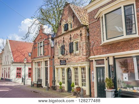 APPINGEDAM, NETHERLANDS - APRIL 16, 2016: Old buildings in the center of Appingedam|, Netherlands