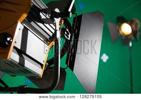 Photo Studio for the filming of chroma key