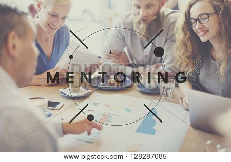 Mentoring Guiding Leader Teacher Coach Helping Concept