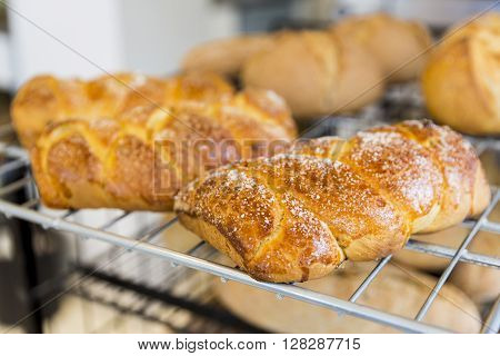 Loafs Of Sweet Easter Breads With Leaven