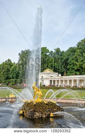 Petergof St Petersburg Russia - September 1 2012: 