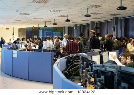 Sala de controlo do CERN ATLAS experiment