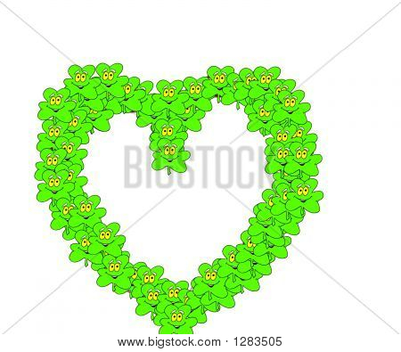 Shamrock sydän