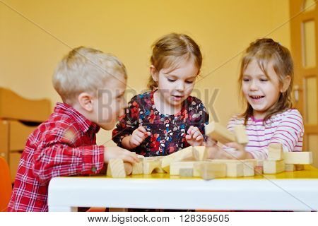 Children Playing Blocks