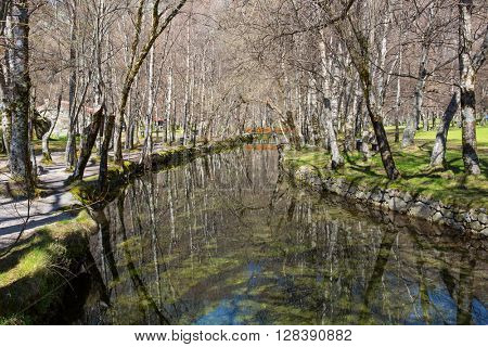 Covao d'ametade in the Serra da Estrela Natural Park. Portugal
