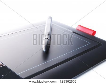 Graphic tablet, or drawing tabletfor designers or illustrators