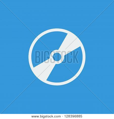 Cd Icon In Vector Format. Premium Quality Cd Symbol. Web Graphic Cd Sign On Blue Background.