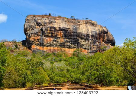 Sigiriya Mountain in Sri Lanka popular place and sight