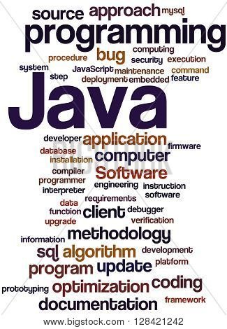 Java Programming, Word Cloud Concept 5