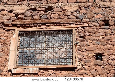 Kasbah Telouet, Morocco, pigeons taking over architectural beauty
