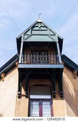 alcove of a historical building in Valkenburg aan de Geul Netherlands