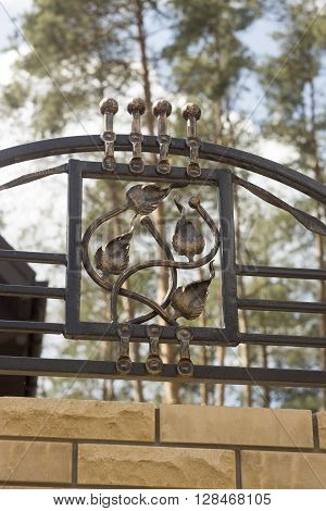 wrought iron ornaments for gates and fence